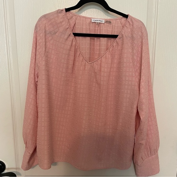 Calvin Klein Blush Pink Blouse - Picture 1 of 5